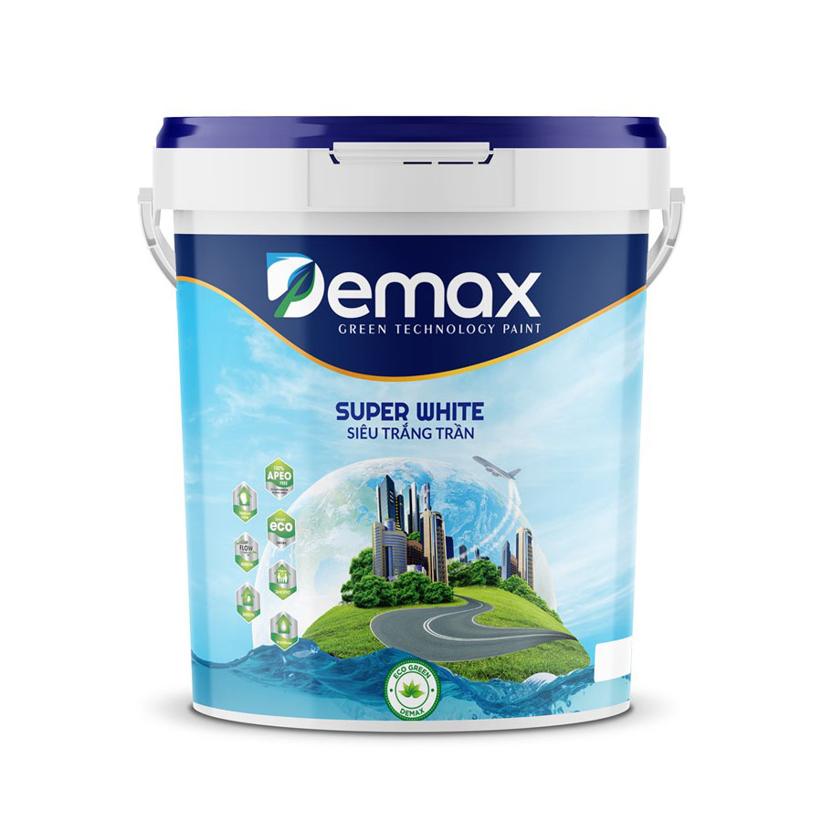 Sơn Demax siêu trắng trần